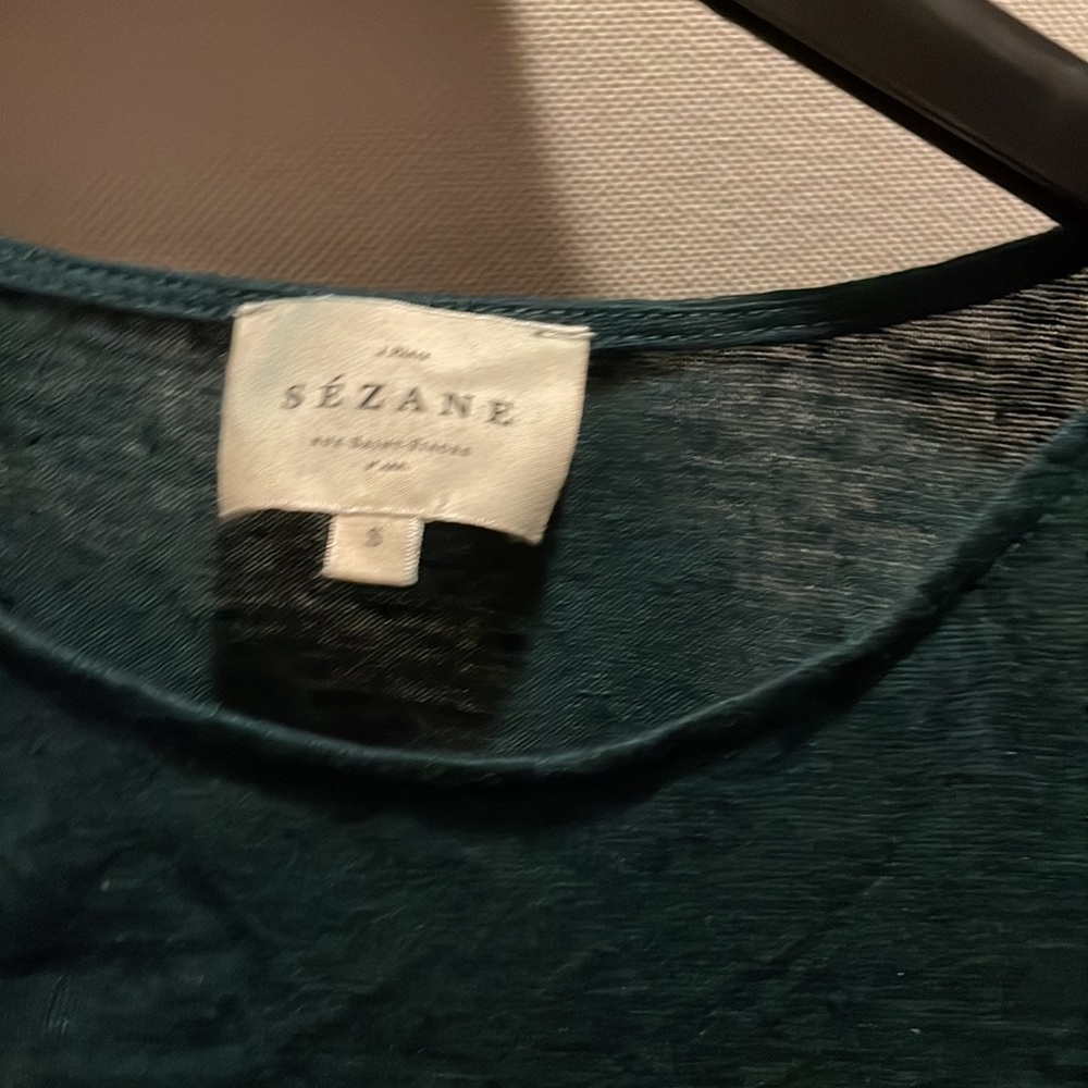 SEZANE RUFFLE TEE - Picture 2 of 2